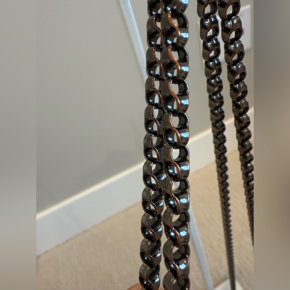 Christian Louboutin Triloubi Small Shoulder Bag Calf Leather Black - Picture 7 of 16